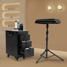 3 In 1 Tattoo Travel Cases With Tattoo Armrest Stand Rolling Makeup Train Case picture