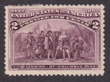 MATT'S STAMPS US SCOTT #231 COLUMBIAN EXPO 2-CENT 