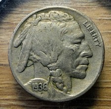 1936-S Buffalo Nickel - Actual Coin Shown -  & Tracking INV#106 picture