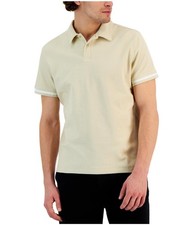 Alfani Mens Textured Mesh Polo Shirt picture