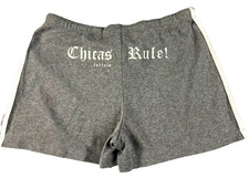 TechStyles Sportswear Women Shorts Sz L Gray Drawstring Chicas Rule Tortola NWOT picture