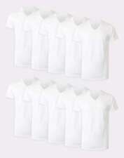 Hanes Men's Undershirt 10-Pack ComfortSoft White V-Neck T-Shirt Tee Short Sleeve picture