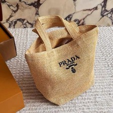 Prada L’Homme Raffia Beauty Tote Bag/GWP NEW IN BOX picture