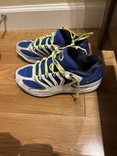 Nike KD 18 Royal Blue Neon Green White Basketball Shoes Size 9.5 picture