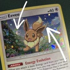 FART DOUBLE WHOLE SWIRLS Eevee 101a/149 Cosmos Holo Promo Alt Art Pokemon Card picture