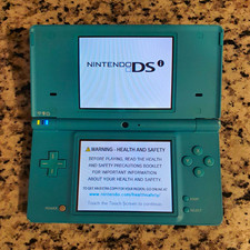 Nintendo DSi Blue Teal TWL-001 NTSC-U/C 256MB Wi-Fi Handheld System picture