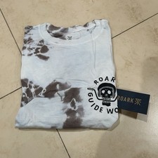 Roark Guide Works Tie Dye Mens T Shirt Size Small Sz S Custom Dyed Sky Blue picture