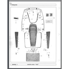 1972 Moto-Ski SNOWMOBILE Parts Manual Catalog book 40 pages picture
