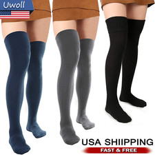 Girls Ladies Women Thigh High Over the Knee Socks Extra Long Cotton Stockings picture