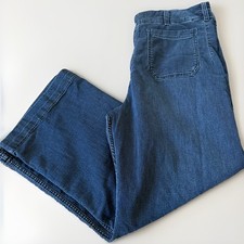 Maeve Anthropologie The Colette Pants Womens 34T  Wide Leg Cropped Jeans picture