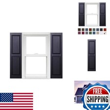 Polaris Homeside Raised Panel Vinyl Shutters (1 Pair) 14-1/2in. x 35in. 050 picture
