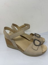 Dansko Stella Beige Milled Nubuck Leather Sandal Women's Size 39 picture