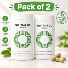 Pack of 2 Women’s Hair Growth Supplement 240 Caps Fast Shipping Ages picture