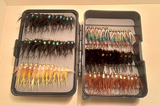 NEW Salmon / Steelhead  NYMPHS Fly Box 72 fly fishing flies LQQK picture