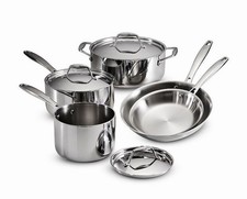 Tramontina Gourmet Tri-Ply 8-pc. Stainless Steel Cookware Set. New picture