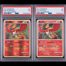 PSA 1 SEQUENTIAL Set 2011 Call of Legends Ho-Oh 9/95 Reverse Foil & Holo Rare picture