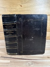 1653 GREEK SEPTUAGINT 1st edition FIRST PRINTED IN ENGLAND rare QUARTO leather picture