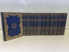 1934 Smithsonian SCIENTIFIC SERIES Complete Set of 12 Patron's Edition Blue Gold picture