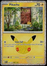 Pikachu 039/128 Holo Pikachu Rare ME: 30th Celebration Pokemon Card NM picture