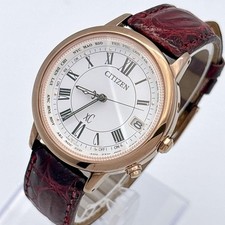 CITIZEN XC Titania Line Happy Flight Radio Solar Cherry Pink picture