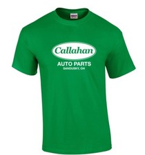 Callahan Auto Parts Sandusky T-Shirt Logo Novelty Vintage Shirt Green Brown  picture