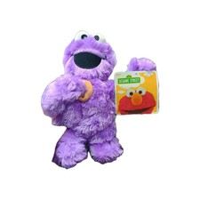 Sesame Street PURPLE Cookie Monster Plush Toy Factory Doll Figure RARE NWT Soft picture