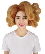 HPO Adult Women's Orange Fluffy Curl Wig, Perfect for Cosplay, HW-7468 picture