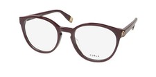 NEW FURLA VFU393 EYEWEAR RED FULL-RIM ROUND 50-19-135 0G96 WOMENS PLASTIC picture