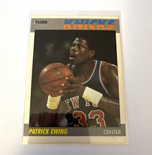 Fleer 1987 Patrick Ewing #37 New York Knicks 1987 Fleer Base Set Basketball picture