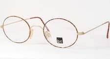 Vintage bc eye catcher 84001 MG/BR Gold /Demi Brown UNIQUE EYEGLASSES 47-20-147 picture