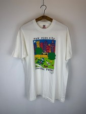 Vintage 1991 New York City Central Park Shirt Graphic Tee Single Stitch 90s picture