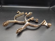 Vintage KOREAN HEAVY CHROME Working SPURS ORIGINAL Nice Cowboy picture