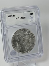 Morgan Silver Dollar 1902 New Orleans Mint ICG MS63 #100 Better Date picture