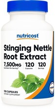 Nutricost Stinging Nettle Root Extract 7500mg, 120 Capsules picture