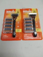 Lot Of 2 Gillette Fusion 5 Shaving Bundle 1 Razor Handle 5 Cartridges  picture
