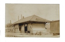 1911 Pennsylvania Railroad Station Follansbee West Virginia RPPC Postcard 5367 picture