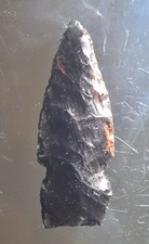 3.84 Inch Obsidian Primitive Projectile Point Repro picture