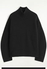 COS Cashmere Turtleneck   Sweater Black Size L picture