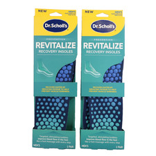 2 PAIRS Dr. Scholl's Revitalize Recovery Insole Orthotics, Men's Size 8-14 picture