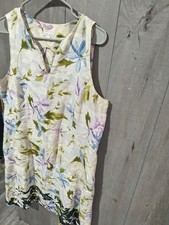 Womens linen shift dress picture