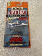 Vintage 1997 Matchbox Jaws Amity Police Boat Shark Star Car Series 2 Sealed picture