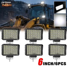 6PCS Flood Beam 6inch LED Work Lights Fit Truck 12V 24V Tractor offroad Powerful picture