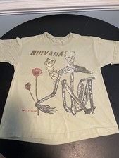 1993 Vintage Nirvana Incesticide T-Shirt Green Anvil XL picture