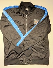 Vtg Zipway Change N The Game Oklahoma City Thunder Zip Up Track Jacket Mens L picture