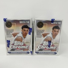 (Lot of 2) 2023-24 Topps Chrome Basketball Blaster Box Trading Cards - Brand New picture