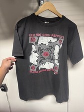 Vintage 1990s Red Hot Chilli Peppers Euro Band Tee Size Large Great Fade RARE picture
