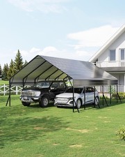 Garvee 20x25FT Heavy Duty Metal Carport Outdoor Shelter Garage for RVs Vehicles picture