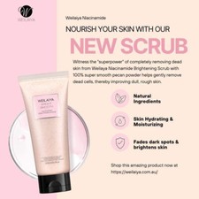 3pcs Weilaiya Niacinamine Pecan Body Scrub 200mL ea+ FREE USPS PRIORITY SHIP picture