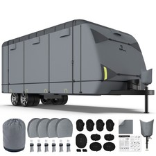 9-Ply RV Trailer Cover Waterproof Anti-UV Camper Travel Trailer Cover 18'1