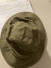 WW2 US Military Army HBT Daisy Mae Bucket Sun Hat Cap Herringbone Twill WAC WWII picture